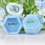 Ellibelle Jewellery Vintage 1989 Aquamarine & Diamond 18ct Gold Ring