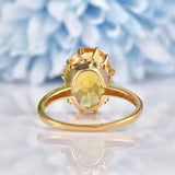 Ellibelle Jewellery Vintage 1989 Citrine 9ct Gold Solitaire Ring (4.50ct)