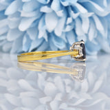 Ellibelle Jewellery Vintage 1990s Sapphire & Diamond 18ct Gold Trilogy Ring