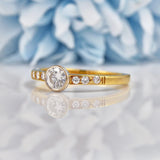 Ellibelle Jewellery Vintage 1993 Diamond 18ct Gold Solitaire Engagement Ring (0.36cts)