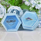 Ellibelle Jewellery Vintage 1995 Blue Sapphire & Diamond 18ct Gold Cluster Ring