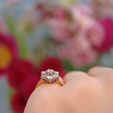 Ellibelle Jewellery Vintage 1998 1 Carat Diamond Daisy Cluster Ring