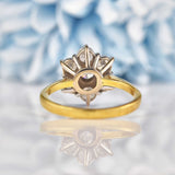 Ellibelle Jewellery Vintage 1998 1 Carat Diamond Daisy Cluster Ring