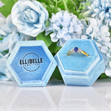 Ellibelle Jewellery Vintage 1998 Sapphire & Diamond 18ct Gold Bezel Ring