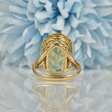 Ellibelle Jewellery VINTAGE 9CT GOLD CITRINE COCKTAIL RING