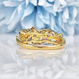 Ellibelle Jewellery Vintage 9ct Gold Multi Gem Cluster Ring