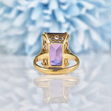 Ellibelle Jewellery Vintage Amethyst 9ct Gold Cocktail Ring