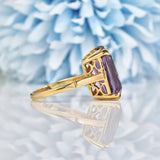 Ellibelle Jewellery Vintage Amethyst 9ct Gold Cocktail Ring