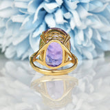 Ellibelle Jewellery VINTAGE AMETHYST 9CT GOLD DRESS RING