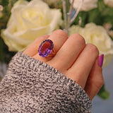 Ellibelle Jewellery VINTAGE AMETHYST 9CT GOLD DRESS RING