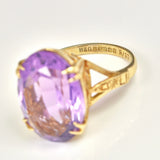Ellibelle Jewellery VINTAGE AMETHYST 9CT GOLD DRESS RING