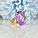 Ellibelle Jewellery VINTAGE AMETHYST 9CT GOLD DRESS RING