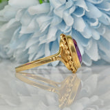 Ellibelle Jewellery VINTAGE AMETHYST 9CT GOLD SOLITAIRE RING