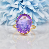 Ellibelle Jewellery Vintage Amethyst Cocktail Ring (10.00ct)