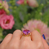 Ellibelle Jewellery Vintage Amethyst Cocktail Ring (10.00ct)