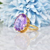 Ellibelle Jewellery Vintage Amethyst Cocktail Ring (10.00ct)
