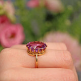 Ellibelle Jewellery Vintage Amethyst Cocktail Ring (10.00ct)
