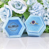 Ellibelle Jewellery Vintage Amethyst & Diamond 18ct Gold Cluster Ring