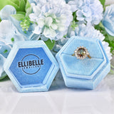 Ellibelle Jewellery Vintage Andalusite & Diamond 18ct Gold Cluster Ring