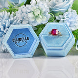 Ellibelle Jewellery Vintage Austrian Synthetic Ruby & Diamond Dress Ring