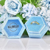 Ellibelle Jewellery Vintage Blue Topaz 18ct Gold Bow Ring