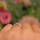 Ellibelle Jewellery Vintage Champagne Brown Diamond Solitaire Ring