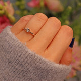 Ellibelle Jewellery Vintage Champagne Brown Diamond Solitaire Ring