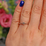 Ellibelle Jewellery Vintage Champagne Brown Diamond Solitaire Ring