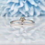 Ellibelle Jewellery Vintage Champagne Brown Diamond Solitaire Ring