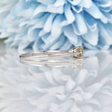 Ellibelle Jewellery Vintage Champagne Brown Diamond Solitaire Ring