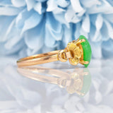 Ellibelle Jewellery Vintage Chinese Jade 14k Gold Ring