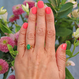 Ellibelle Jewellery Vintage Chinese Jade 14k Gold Ring