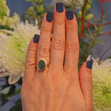 Ellibelle Jewellery Vintage Chinese Jade Yellow Gold Ring