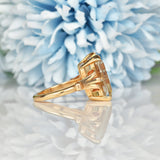 Ellibelle Jewellery VINTAGE CITRINE 9CT GOLD COCKTAIL RING
