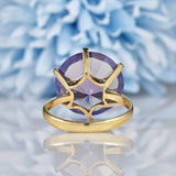 Ellibelle Jewellery Vintage Colour Change Sapphire Gold Cocktail Ring