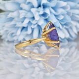 Ellibelle Jewellery Vintage Colour Change Sapphire Gold Cocktail Ring