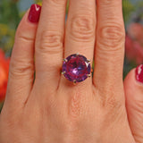Ellibelle Jewellery Vintage Colour Change Sapphire Gold Cocktail Ring
