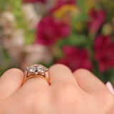 Ellibelle Jewellery Vintage Diamond 18ct Gold Flower Cluster Ring (0.60ct)