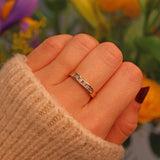 Ellibelle Jewellery VINTAGE DIAMOND 18CT GOLD HALF ETERNITY RING
