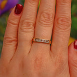 Ellibelle Jewellery VINTAGE DIAMOND 18CT GOLD HALF ETERNITY RING