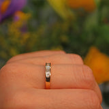 Ellibelle Jewellery VINTAGE DIAMOND 18CT GOLD HALF ETERNITY RING