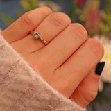 Ellibelle Jewellery Vintage Diamond 18ct Gold Solitaire Engagement Ring (0.50ct)