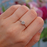 Ellibelle Jewellery Vintage Diamond 18ct White Gold Solitaire Engagement Ring (0.60ct)