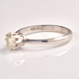 Ellibelle Jewellery Vintage Diamond 18ct White Gold Solitaire Engagement Ring (0.60ct)