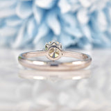Ellibelle Jewellery Vintage Diamond 18ct White Gold Solitaire Engagement Ring (0.60ct)