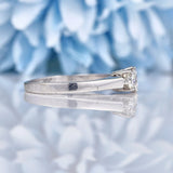 Ellibelle Jewellery Vintage Diamond 18ct White Gold Trilogy Engagement Ring (0.55ct)