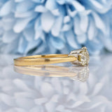 Ellibelle Jewellery Vintage Diamond 9ct Gold Three Stone Engagement Ring (1.20ct)