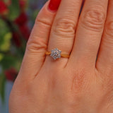 Ellibelle Jewellery VINTAGE DIAMOND DAISY CLUSTER RING