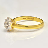 Ellibelle Jewellery VINTAGE DIAMOND DAISY CLUSTER RING