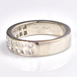 Ellibelle Jewellery Vintage Diamond & Platinum Half Eternity Wedding Band Ring (0.48cts)